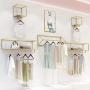 daily supplies Heavy-Duty Wall-Mounted Metal Clothing Rack, Commercial Clothing Store Display Rack Combination Shelf, Metal Clothes Hanger Rod, Clothing Rack for Laundry/Boutique/Retail Display daily supplies Heavy-Duty Wall-Mounted Metal Clothing Rack, Commercial Clothing Store Display Rack Combination Shelf, Metal Clothes Hanger Rod, Clothing Rack for Laundry/Boutique/Retail Display