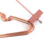 Koobay Top 17" Rose Copper Gold Shiny Steel Wire Clothes Hanger Non Slip Shoulders for Shirts,Coat,Slacks Storage & Display (10)