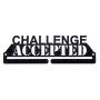 Challenge Accepted Running Marathon Sports Medal Display Rack Holder Hanger for Wall - Hang Your Race Medals