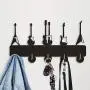 Guitar Wall Wooden Hooks Electric Sound Bedroom Kitchen Office Heavy Duty Hanger Key Clothes Hooks, Gift for Man