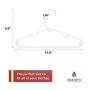 Sharpty White Childrens Hangers Plastic, Kids Hangers Ideal for Everyday Standard Use, Baby Hangers (Kids 60 Pack)