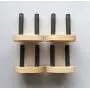 Standard Ukulele Wall Mount Hanger, 4 Pack