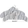 NewFerU Inflatable Hanger Travel X 4, White Round Shoulder, Portable Folding Clothes Drying Rack with Metal Hook, Space Saving Coat Storage Set Non Slip Foldable for Home Car Camping Indoor Outdoor