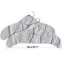 NewFerU Inflatable Hanger Travel X 6, White Round Shoulder, Portable Folding Clothes Drying Rack with Metal Hook, Space Saving Coat Storage Set Non Slip Foldable for Home Car Camping Indoor Outdoor
