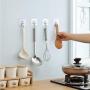 MOPMS Wall Hooks Command Hooks Heavy Duty Transparent Reusable Hooks for Hanging, 6 Pack