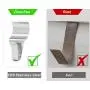 Vinyl Siding Hooks (12 Pack), Heavy Duty Stainless Steel Low Profile No-Hole Hanger Hooks