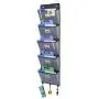 Onlyeasy Over Door Hanging File Organizer - Office Supplies Storage Holder Wall Mount Pocket Chart for Magazine Notebooks Planners File Folders, 13.8" x 50.4", 5 Pockets Grey, MXDZ05C Onlyeasy Over Door Hanging File Organizer - Office Supplies Storage Holder Wall Mount Pocket Chart for Magazine Notebooks Planners File Folders, 13.8" x 50.4", 5 Pockets Grey, MXDZ05C