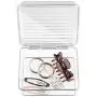 mDesign Stackable Plastic Bathroom Vanity Countertop or Dresser Storage Organizer Bin Boxes - Lid, Store Hair Brushes, Combs, Sprays, Nail Supplies, Makeup, Cosmetics, Blenders, 4 Pack - Clear mDesign Stackable Plastic Bathroom Vanity Countertop or Dresser Storage Organizer Bin Boxes - Lid, Store Hair Brushes, Combs, Sprays, Nail Supplies, Makeup, Cosmetics, Blenders, 4 Pack - Clear