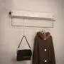 Cxjff Wall Coat Rack Clothes Hat Hanger Holder Rod Solid Wood Fashion Home Style, 4 Colors, 4 (Color : White, Size : 80x30x18CM)