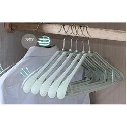 10PCS Anti-Skid Clothes Hangers Suit Hangers Shirts Sweaters Dress Hanger Hook Drying Rack Random Color