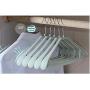 10PCS Anti-Skid Clothes Hangers Suit Hangers Shirts Sweaters Dress Hanger Hook Drying Rack Random Color