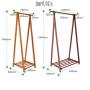 QPSGB Foldable Solid Wood Coat Rack, Home Bedroom Living Room Floor Cloth Rack, Creative Hanger Floor Foyer Coat Rack Wood (Size : 49cm)