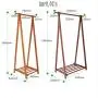 QPSGB Foldable Solid Wood Coat Rack, Home Bedroom Living Room Floor Cloth Rack, Creative Hanger Floor Foyer Coat Rack Wood (Size : 49cm)