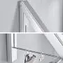 TOOGOO Folding Clothes Hanger Adjustable Drng Rack Retractable Coat Hanger Home Storage Organir Instant Clot, Wall Mounted with Screws,Matte Polished Aluminum alloy2 Packs
