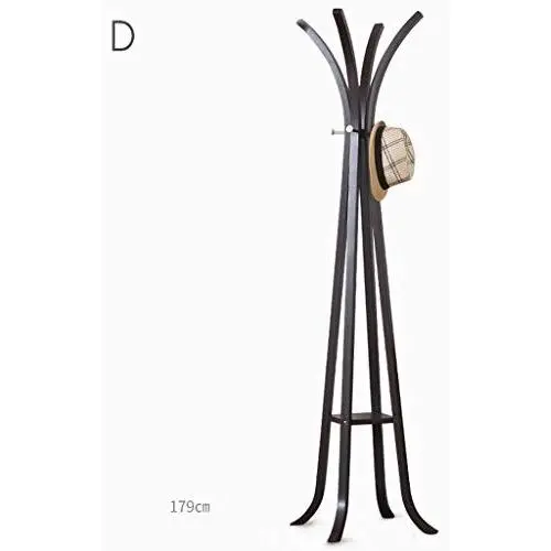 Creative Solid Wood Coat Rack Childrens Coat Hanger Simple Bedroom Coat Hanger Single Leg Coat Rack Clothes Hook (Color : X)
