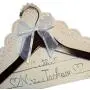 Personalized Bridal Wedding Dress Hanger With Date - Any Name Custom Made Silver Dark Wood Hanger with Notches in Hanger, Bride Gift - Choice of 9 Bow Colors. Wedding Shower Gift Personalized Bridal Wedding Dress Hanger With Date - Any Name Custom Made Silver Dark Wood Hanger with Notches in Hanger, Bride Gift - Choice of 9 Bow Colors. Wedding Shower Gift