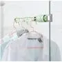 Indoor Windows Sill Plastic Clothes Hanger Drying Rack Balcony Laundry Hooks 5pcs Random Color