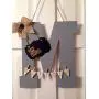 Initial Hospital Door Hanger announcement child room nursery personalized birth stats, birthing suite Sign