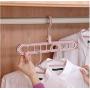 10pcs Random Color Multi-Function Space Saver Wonder Magic Clothes Hanger, Closet Racks Organizer Wardrobe Coat Dress Hooks