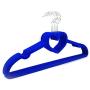 10 Pieces Non-Slip Thin Clothes Hanger Heart-shaped and Space-Saving, 16-inch Long Garment Hanger Ideal for Kids, Girls, Children Skirts, Adult Shirts, Dresses, Tank Tops, Slacks, Pants (Blue)