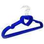 10 Pieces Non-Slip Thin Clothes Hanger Heart-shaped and Space-Saving, 16-inch Long Garment Hanger Ideal for Kids, Girls, Children Skirts, Adult Shirts, Dresses, Tank Tops, Slacks, Pants (Blue)