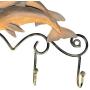 Tooarts Key Holder Iron Dolphin Wall Hooks Antique Finish Iron Clothes Hanger Rack Screws Included Wall Mounted