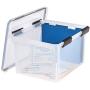 IRIS Letter and Legal Size WEATHERTIGHT File Box, Clear