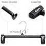 Titan Mall Pants Hangers 30 Pack 12inch Black Plastic Skirt Hanger with Non-Slip Big Clips and 360 Rotatable Hook, Durable and Sturdy Plastic Hanger, Elegant and Economical for Hanging Pants Titan Mall Pants Hangers 30 Pack 12inch Black Plastic Skirt Hanger with Non-Slip Big Clips and 360 Rotatable Hook, Durable and Sturdy Plastic Hanger, Elegant and Economical for Hanging Pants