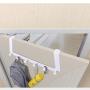 Anyren Multifunction Hook Behind The Door 6 Linked Carbon Steel Hooks Clothes Hat Scarf Storage Hangers Plastic Hook Space Saving Durable Hanger