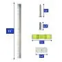 Houseables French Cleat, Heavy Duty Picture Hangers, 18 Inch, 1 Pair, Silver, Aluminum, Large, Mirror Hanger, Wall Mount, Mounting Hardware, Brackets, Z Bar, for Frames, Mirrors, Framing, Whiteboard Houseables French Cleat, Heavy Duty Picture Hangers, 18 Inch, 1 Pair, Silver, Aluminum, Large, Mirror Hanger, Wall Mount, Mounting Hardware, Brackets, Z Bar, for Frames, Mirrors, Framing, Whiteboard