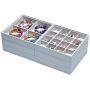 Magic Stackable Jewelry Trays Closet Dresser Drawer Organizer for Accessories, Gadgets & Cosmetics, Storage Display Showcase Holder Box, Set of 5