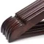 KYCPTNFJ 5 pcs Wooden Storage Trousers Coat Clothes Hanger Anti-Rust Wide Shoulder 360 Rotating Home Smooth Store for Suit Solid Wood