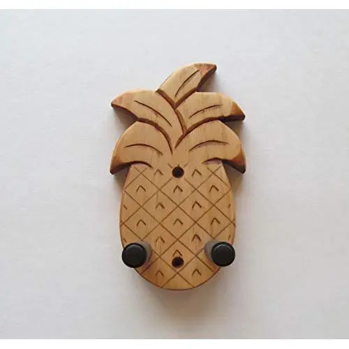 Ukulele Wall Mount Hanger, Hand Carved Pineapple, Unique Luau Party Decor, Beach House Decor Ukulele Wall Mount Hanger, Hand Carved Pineapple, Unique Luau Party Decor, Beach House Decor
