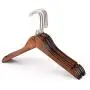 High-grade Solid Gugertree Wooden Wide Shoulder Coat Hanger, Retro Wood Clothes Hangers, Natural Finish & Pearl Nickel Polished Hook, 5-pack (32 x 1.2cm) High-grade Solid Gugertree Wooden Wide Shoulder Coat Hanger, Retro Wood Clothes Hangers, Natural Finish & Pearl Nickel Polished Hook, 5-pack (32 x 1.2cm)