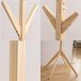 XIAOLONG Simple Creative Coat Rack Tree Shape Solid Wood Hanger Floor Fashion Clothes Rack Living Room Bedroom Floor Hanger