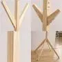 XIAOLONG Simple Creative Coat Rack Tree Shape Solid Wood Hanger Floor Fashion Clothes Rack Living Room Bedroom Floor Hanger