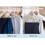 ICYANG Mini Plastic Cascading Hanger Hooks, 20 Pcs Hanger Connection Hook for Stack Clothes, Closet Space Saving Connectors