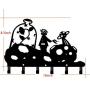 Decorative Coat Hooks Wall Mounted, Cartoon Childrens Hangers, Metal Towel Racks for Bathroom, Dog Leash and Key Holder, Entryway Clothes and Hat Organizer Rack (The Little Prince)