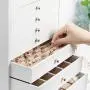 SONGMICS Jewelry Box, 8-Layer Large Jewelry Case, Ideal for Necklaces, Earrings, Sunglasses, Bracelets, Watches, White UJBC11WT SONGMICS Jewelry Box, 8-Layer Large Jewelry Case, Ideal for Necklaces, Earrings, Sunglasses, Bracelets, Watches, White UJBC11WT