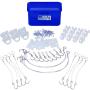 Sharp Tank Ceiling Hook Kit - 110 Piece Assortment Includes Ceiling Hooks and Hangers with Clips Designed for Suspended Ceilings and Drop Ceilings Sharp Tank Ceiling Hook Kit - 110 Piece Assortment Includes Ceiling Hooks and Hangers with Clips Designed for Suspended Ceilings and Drop Ceilings