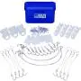 Sharp Tank Ceiling Hook Kit - 110 Piece Assortment Includes Ceiling Hooks and Hangers with Clips Designed for Suspended Ceilings and Drop Ceilings