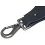 Hide & Drink, Heavy Duty Thick Leather Pants Hanger for Clothing Stores or Household/Denim Hanger/Cloth Organizer (2-Pack) Handmade Includes 101 Year Warranty :: Charcoal Black