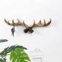 Enerhu Vintage Deer Antlers Wall Hooks Antique Clothes Hanger Rack Coat Hooks for Home