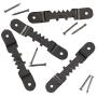 Juvale 200-Count 1.8 Inch Metal Sawtooth Picture Frame Hangers with 400 Screws