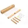 YOYAI Wood Coat Rack Hooks Wall Mounted Wood Wall Hooks Hat Rack Towel Hanger Detachable Modern Design Handcraft Tree Branch Heavy Duty Peg Rack（Beech Wood 3 Hooks）