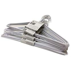 BriaUSA Heavy Duty 50 Pack Coat Hangers 18 inch Length 11.5 Gauge Thickness  Galvanized Metal Wire