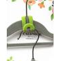 GuGio 10pcs Hanger Hooks Mini Flocking Clothes Hanger Home Easy Hook Closet Organizer Utility Hooks