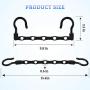 GoGoMart Space Saving Hangers, Magic Hangers/Closet Organizer/Apartment Essentials/Hanger Organizer (12 Pack)