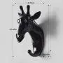 Creative Wall Decorations Animal Head Shaped Single Wall Hook / Hanger Resin Material for Hanging Clothes Coat Hats Keys Bags Purse Towels (Black Giraffe) Creative Wall Decorations Animal Head Shaped Single Wall Hook / Hanger Resin Material for Hanging Clothes Coat Hats Keys Bags Purse Towels (Black Giraffe)