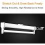 500mm/19.7 Pull-Out Closet Valet Rod Adjustable Wardrobe Clothing Rail Top Mount Wardrobe Hanger Rack Bar Ball Bearing Slide Heavy Duty